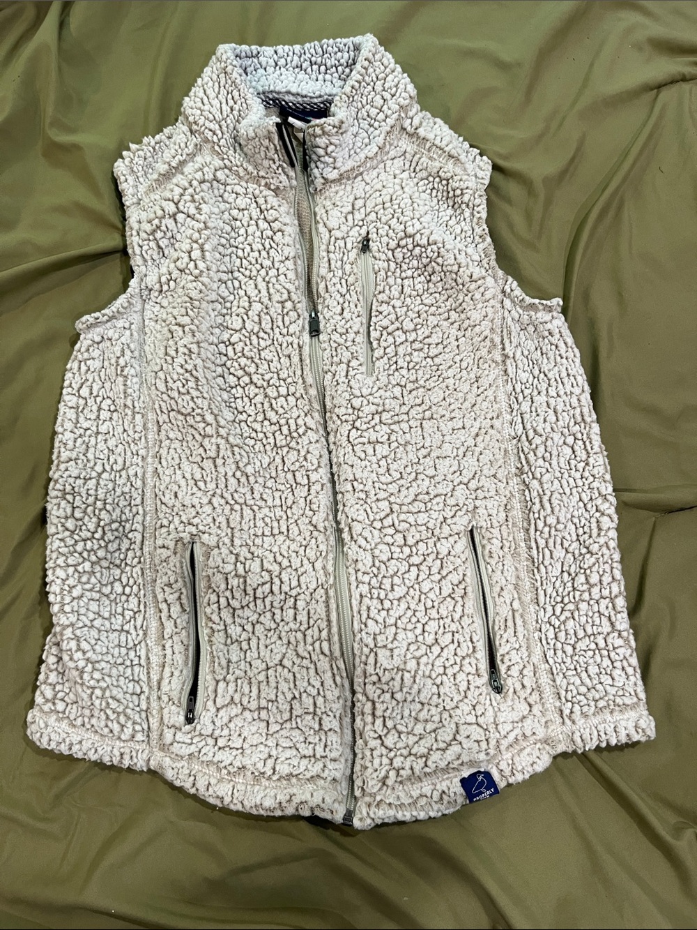 Properly tied XL pintail collection Cozy Cream Sherpa Zip Vest